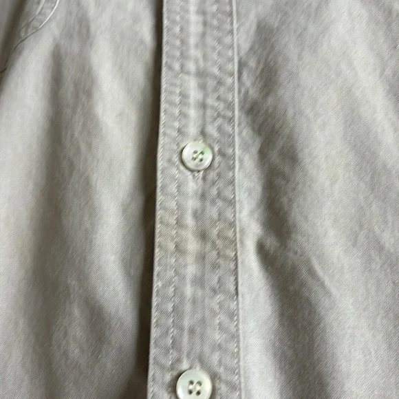 Levi's Vintage Diamond Label Neutral Tan Short Sleeve Button Down (read) - Picture 11 of 13